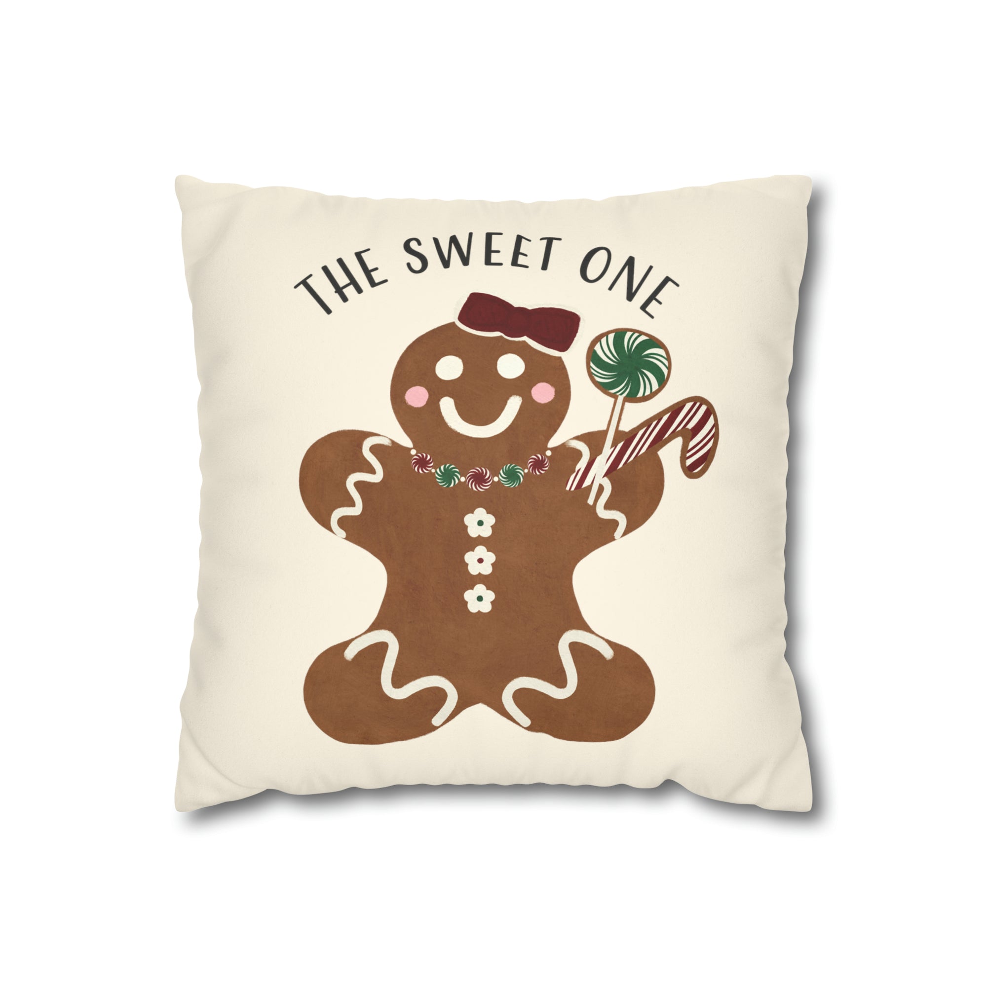 The Sweet One Gingerbread Girl Pillow+Cover or Cover Only