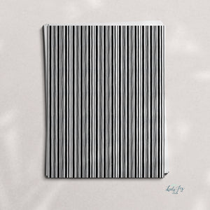 Hand Drawn Stripes Black and White Design Digital Clay Transfer Sheet in US and Metric Sizes