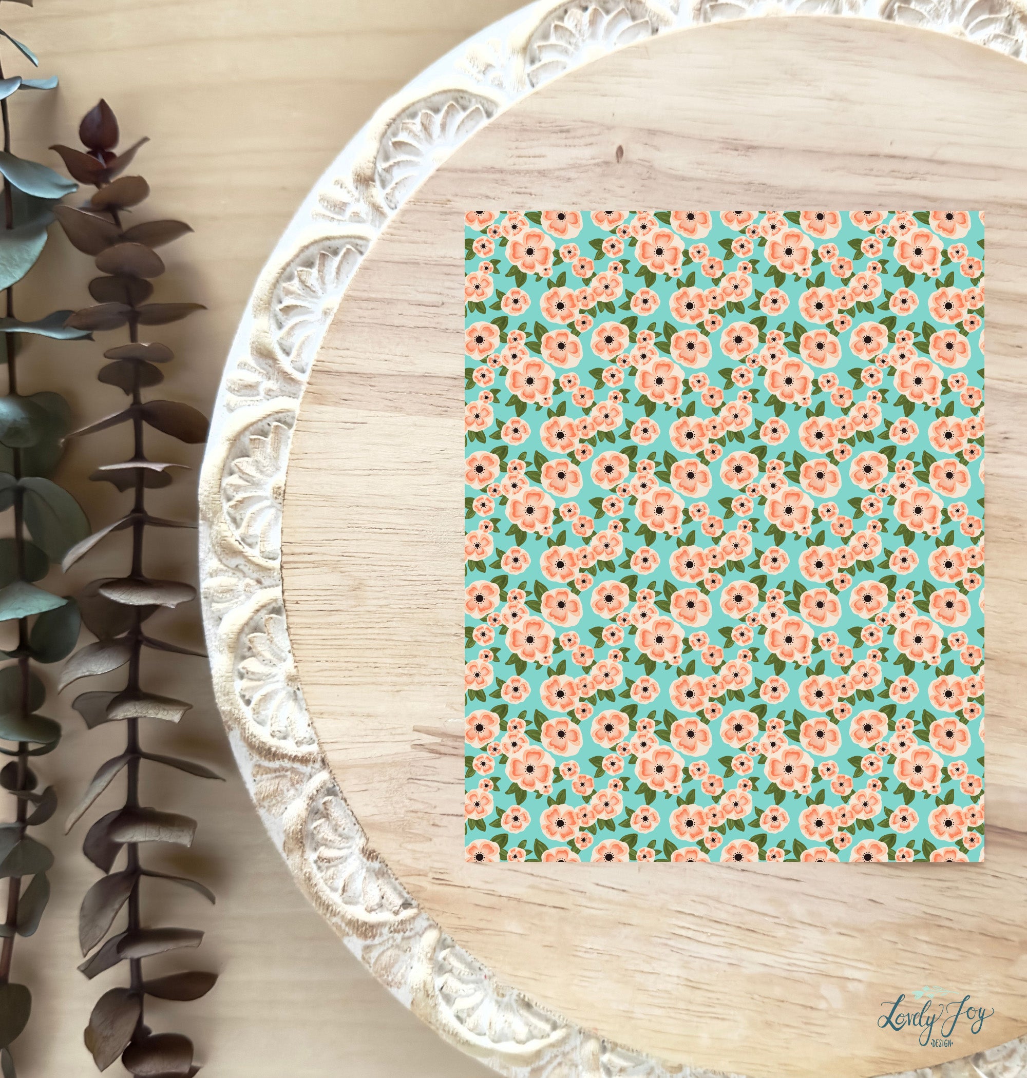Orange Blossom Dreams Water Soluble Transfer Sheet Bundle for Polymer Clay