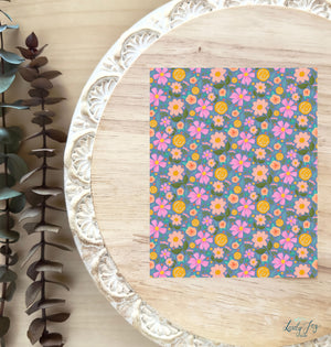 Spring Fling Floral Dark Colors Water Soluble Transfer Sheet Bundle for Polymer Clay