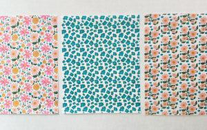 Spring Fling Floral Light Colors Water Soluble Transfer Sheet Bundle for Polymer Clay