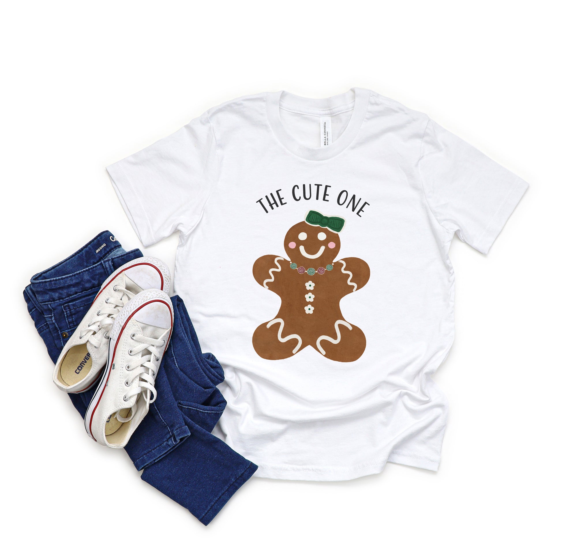 The Cute One Gingerbread Shirt in Kids, Toddler, and Infant Sizes