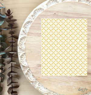 Yellow Stars Water Soluble Transfer Sheet for Polymer Clay